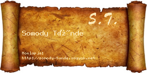 Somody Tünde névjegykártya